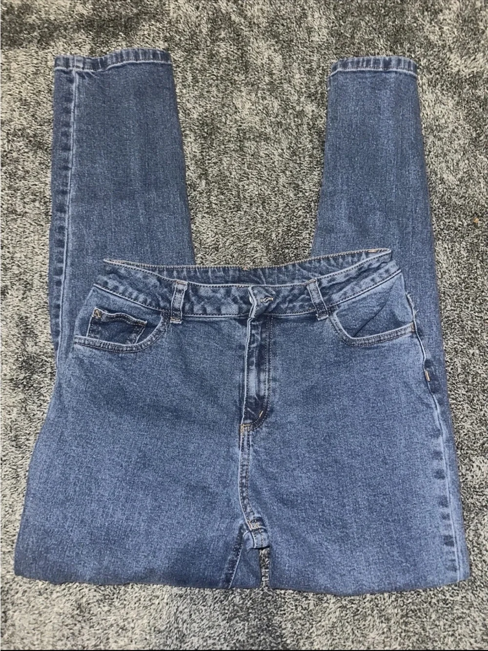 Barbie Girls Born To Lead Graphic Patch Slim Straight Jeans Blue Size 16